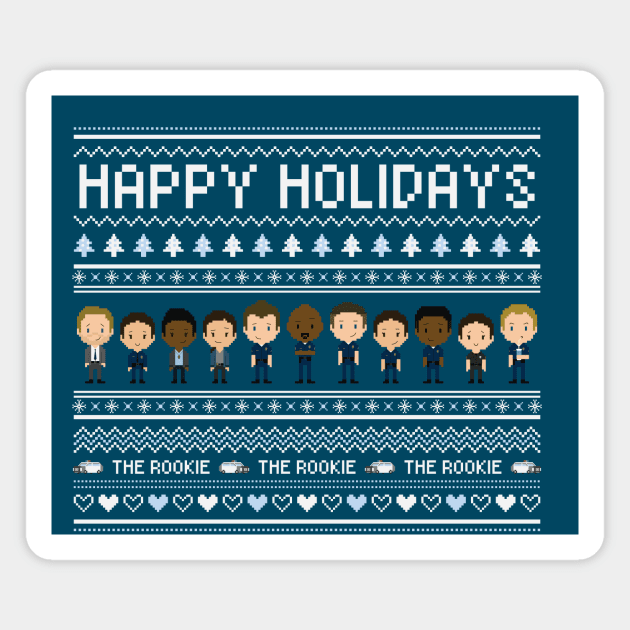 The Rookie fam Happy Holidays | The Rookie Magnet by gottalovetherookie